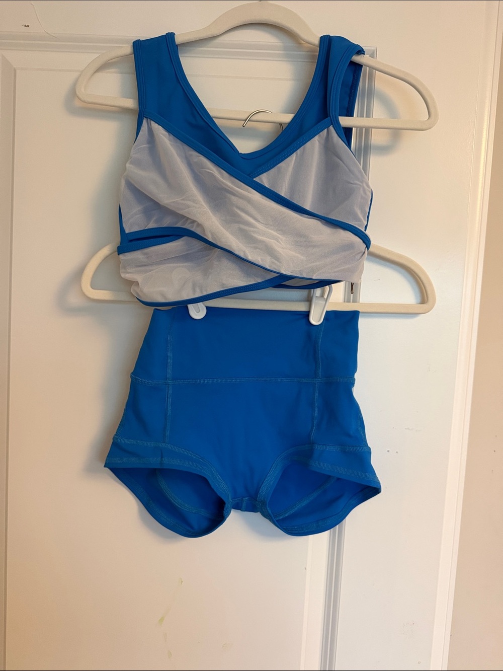 Five Dancewear Blue wrap practice set